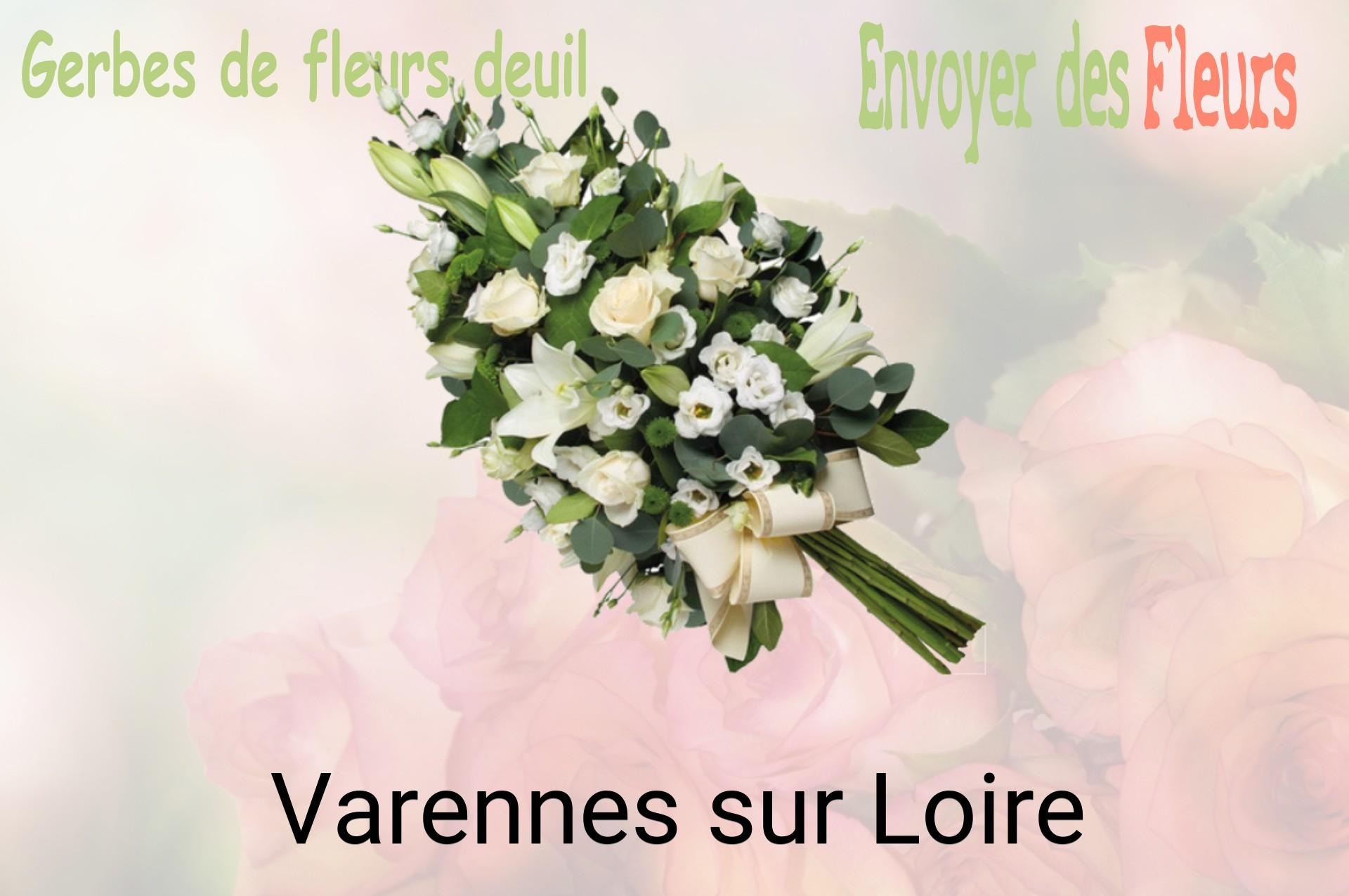 Gerbe de fleurs de deuil livrée à Varennes-sur-Loire
